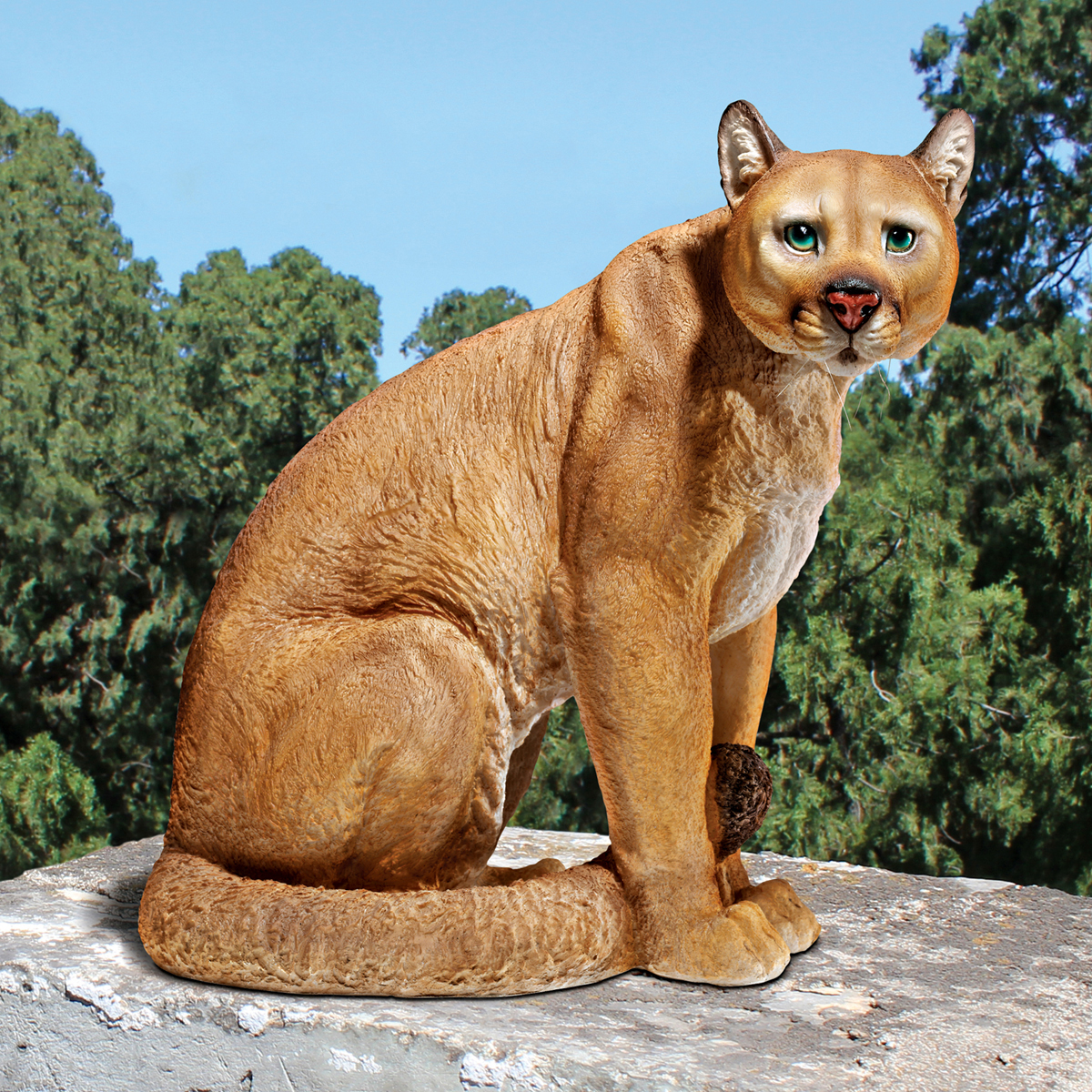 Image Thumbnail for American Mountain Cougar Statue